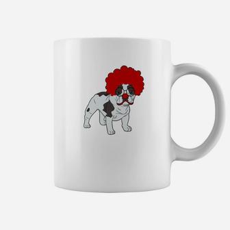 French Bulldog Clown Funny Frenchie Dog Lover Gift Coffee Mug - Seseable