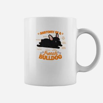French Bulldog Graphic Anatomy Of A French Bulldog Coffee Mug - Seseable