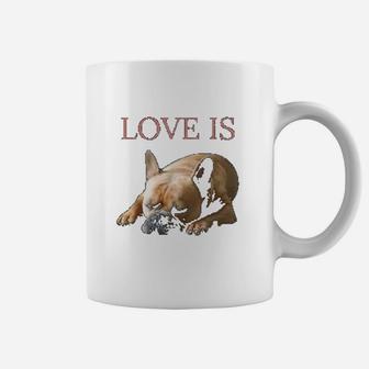 French Bulldog Love Is Cute Frenchie Dog Mom Gifts Coffee Mug - Seseable