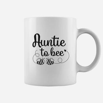 Funny Auntie To Bee Twins Pregnancy Announcement Bumble Bee Coffee Mug - Seseable