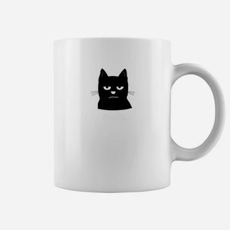 Funny Cat Meh Coffee Mug - Seseable