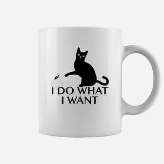 Funny Cat Personality I Do What I Want Coffee Mug - Seseable