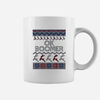 Funny Christmas Ok Boomer Coffee Mug - Seseable