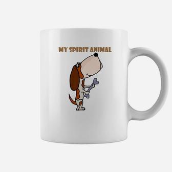 Funny Cute Basset Hound Dog Coffee Mug - Seseable