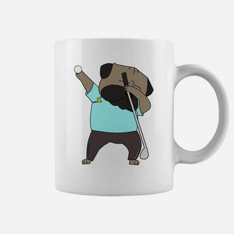Funny Dabbing English Bulldog Golf Cute Dab Coffee Mug - Seseable