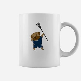 Funny Dabbing English Bulldog Lacrosse Cute Dab Coffee Mug | Seseable FR