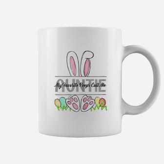 Funny Easter Day My Favorite Peeps Call Me Auntie Coffee Mug - Seseable