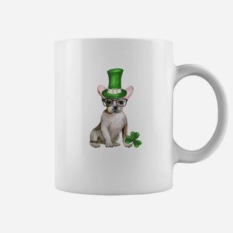 Funny French Bulldog Leprechaun Hat St Patricks Day Coffee Mug - Seseable