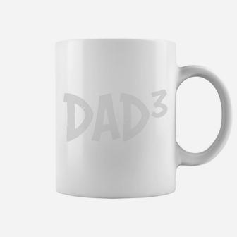 Funny Gift For Dad 3 Happy Fathers Day, Gifts For Dad Coffee Mug - Seseable