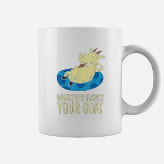 Funny Goats Dinghy Farmer Whatever Floats Your Boat Goat Coffee Mug - Seseable
