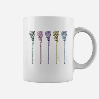 Funny Lacrosse Player Girl Gift Lax Sticks Coffee Mug - Seseable