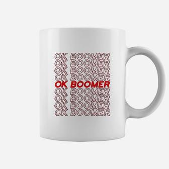 Funny Ok Boomer Milennial Meme Thank You Bag Design Coffee Mug - Seseable