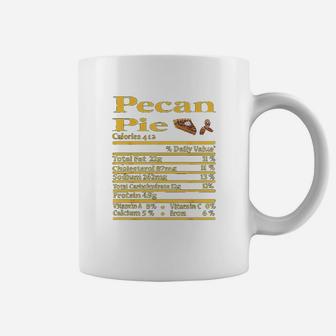 Funny Pecan Pie Nutrition Fact Gift Thanksgiving Christmas Coffee Mug - Seseable