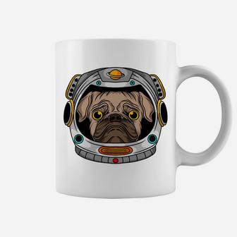Funny Pug Dog Face Astronaut Cute Cartoon Pet Coffee Mug - Seseable