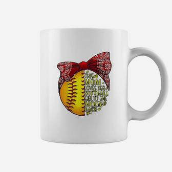 Funny Softball Gift Mom Women Pitcher Catcher Girls Lovers Baseball Nana Coffee Mug - Seseable