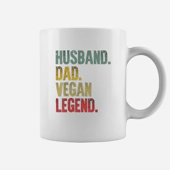 Funny Vintage Gift Thusband Dad Vegan Legend Retro Coffee Mug - Seseable