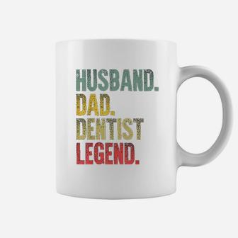 Funny Vintage Husband Dad Dentist Legend Retro Coffee Mug - Seseable