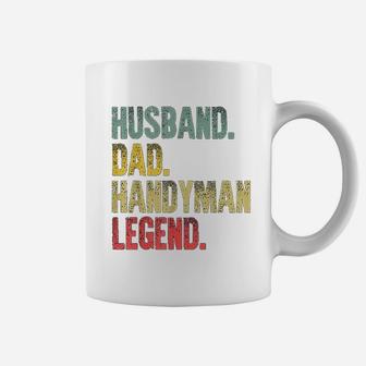 Funny Vintage Husband Dad Handyman Legend Coffee Mug - Seseable
