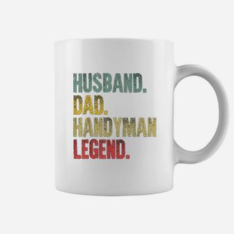 Funny Vintage Husband Dad Handyman Legend Retro Coffee Mug - Seseable