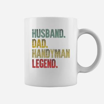 Funny Vintage Husband Dad Handyman Legend Retro Coffee Mug - Seseable