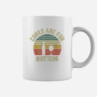 Funny Wine Corks Are For Quitters Wine Gift Coffee Mug - Seseable