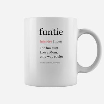Funtie Funny Aunt Definition Mothers Day Family Reunion Coffee Mug - Seseable