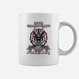 Fuselier Never Underestimate Samurai Robot Coffee Mug - Seseable