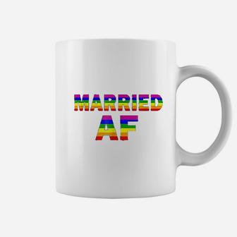 Gay Pride Married Af Marriage Equality Lgbt Lesbian Coffee Mug - Seseable
