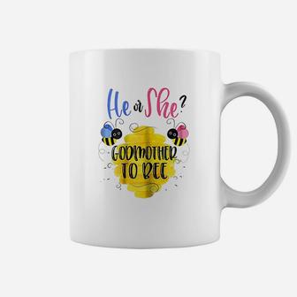 Gender Reveal What Will It Bee He Or She Godmother Coffee Mug - Seseable