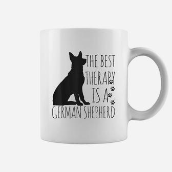 German Shepherds Are The Best Therapy Dog Lover Funny Coffee Mug - Seseable