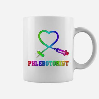 Gift For Phlebotomist Phlebotomy Butterfly Needle Heart Coffee Mug - Seseable
