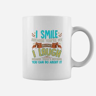 Gifts For Brother From Sister Funny Brother Funny Sibling Coffee Mug - Seseable