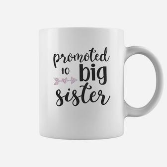 Girls Promoted To Big Sister Letters Coffee Mug - Seseable