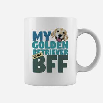 Golden Retriever Best Friend Bff Dog Face Coffee Mug - Seseable