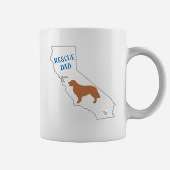 Golden Retriever Breed Rescue Dad California Coffee Mug - Seseable