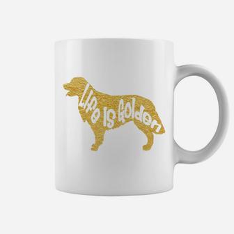 Golden Retriever Life Is Golden Cute Dog Breed Coffee Mug - Seseable