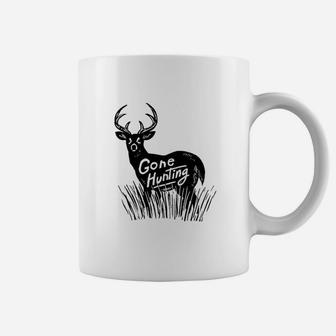 Gone Hunting Deer Retro Vintage Hunter Youth Kids Girl Boy Coffee Mug - Seseable