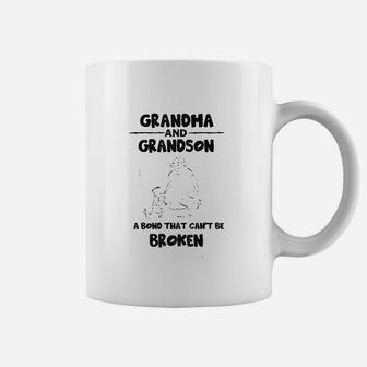 Grandma And Grandson Bond Cant Be Broken Gifts Coffee Mug - Seseable