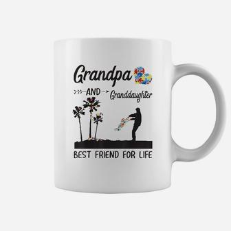 Grandpa And Granddaughter Best Friend For Life Puzzle Awareness Coffee Mug - Seseable