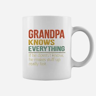 Grandpa Knows Everything Vintage 2020 Coffee Mug - Seseable