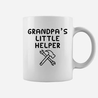 Grandpas Little Helper I Love My Grandfather He Is My Bbf Coffee Mug - Seseable