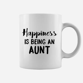 Happiness Is Being An Aunt Funny Family Relationship Coffee Mug - Seseable