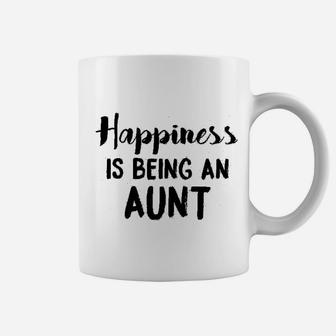 Happiness Is Being An Aunt Funny Family Relationship Coffee Mug - Seseable