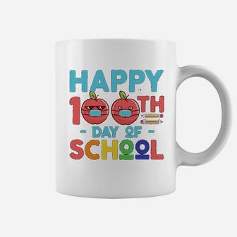 Happy 100th Day Of School Kindergarten Teacher Or Student Coffee Mug - Seseable