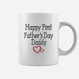 Happy First Fathers Day Daddy Gift For New Dads Coffee Mug - Seseable