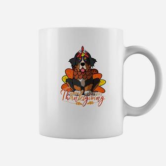 Happy Thanksgiving Bernese Mountain Dog Turkey Costume Coffee Mug - Seseable