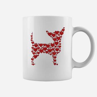 Heart Dog Lover Gifts Chihuahua Puppy Valentines Day Coffee Mug - Seseable