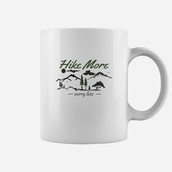 Hike More Worry Less Coffee Mug - Seseable