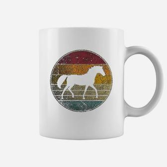 Horse Riding Love Equestrian Girl Vintage Distressed Retro Coffee Mug - Seseable