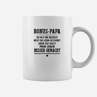 Humorvolles Bonus-Papa Tassen, Anerkennung für Stiefvater - Seseable